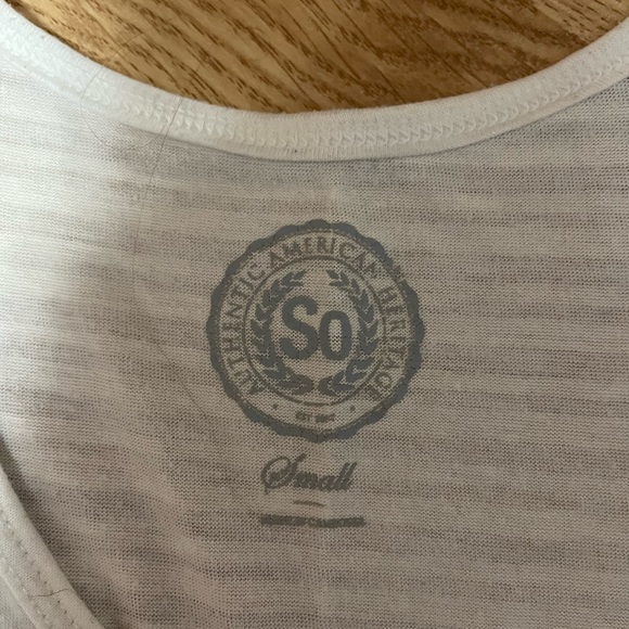 White/Gray Ombré Striped Tank Top - Picture 2 of 2